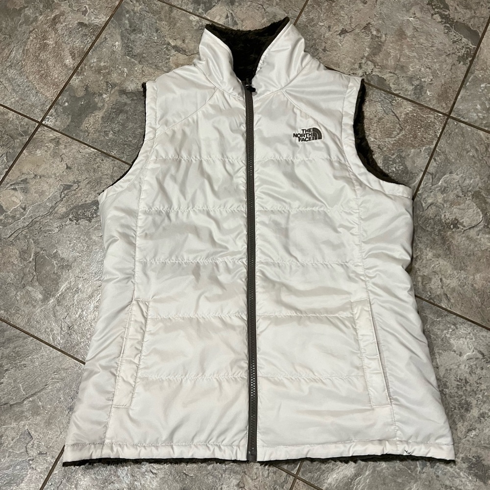 Reversible North Face Fur Vest Size Medium